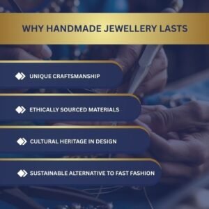 The artisan at work making a necklace