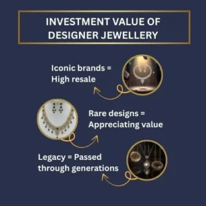 Luxury jewellery auction setting with price tags rising.