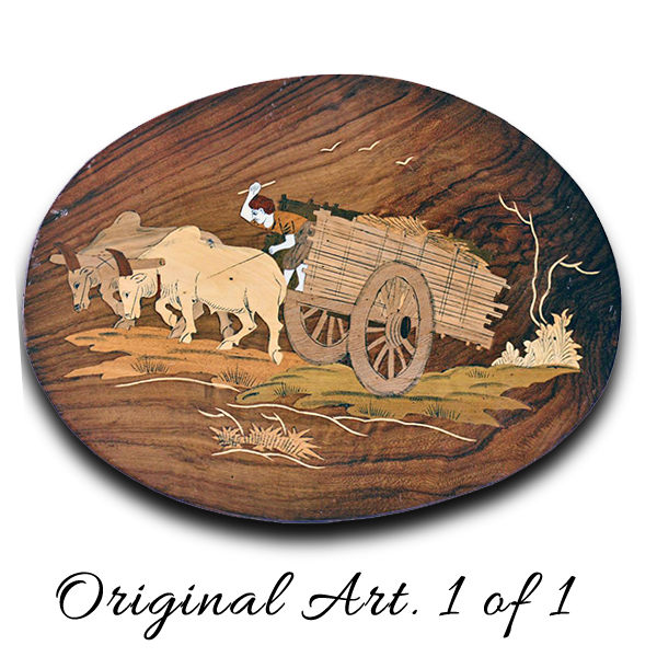 Bullocks with cart