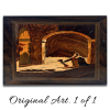 Man Pondering- Pure Rosewood Inlay Wall Hanging