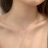Simple style yellow gold plated Pendent Necklace with 1 karat Certified Moissanite - Image 4
