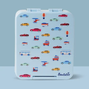 Light Blue Car Theme Lunch Box